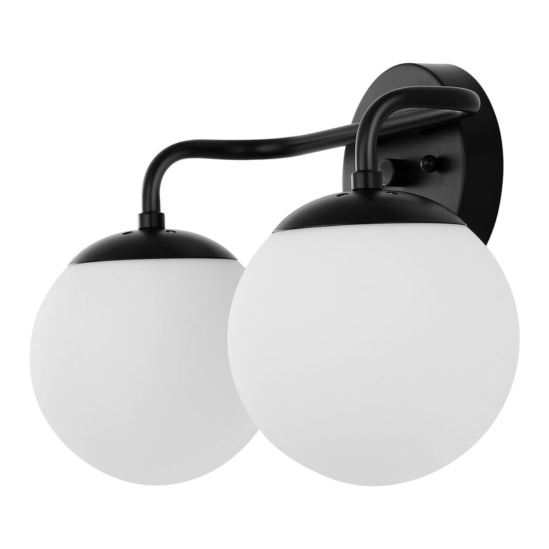 Louis Parisian Globe Metal/Frosted Glass Modern Contemporary LED Vanity
