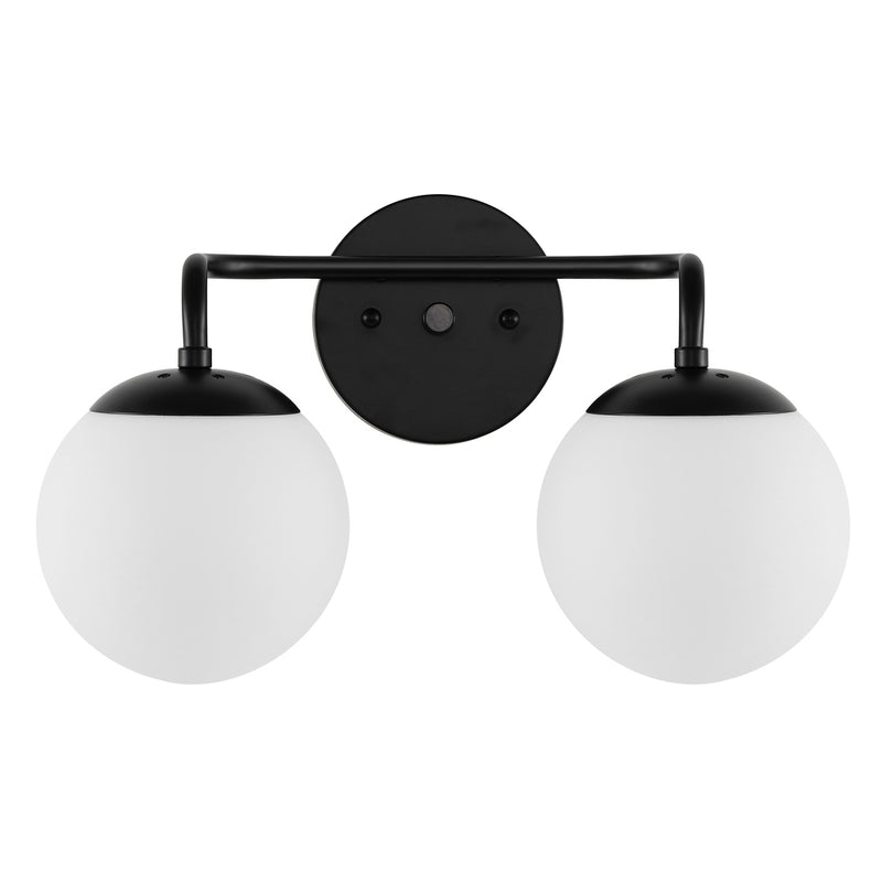 Louis Parisian Globe Metal/Frosted Glass Modern Contemporary LED Vanity