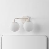 Louis Parisian Globe Metal/Frosted Glass Modern Contemporary LED Vanity