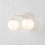 Louis Parisian Globe Metal/Frosted Glass Modern Contemporary LED Vanity
