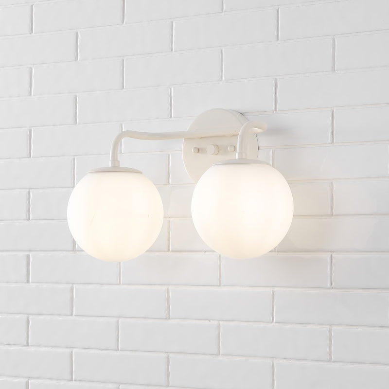 Louis Parisian Globe Metal/Frosted Glass Modern Contemporary LED Vanity