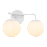 Louis Parisian Globe Metal/Frosted Glass Modern Contemporary LED Vanity
