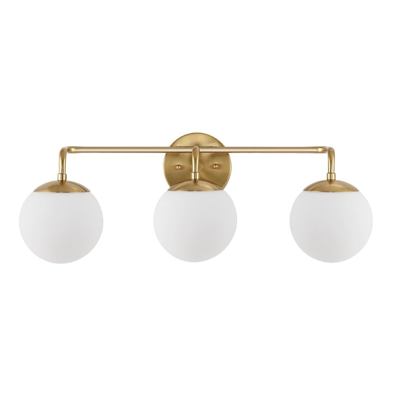 Louis Parisian Globe Metal/Frosted Glass Modern Contemporary LED Vanity