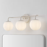 Louis Parisian Globe Metal/Frosted Glass Modern Contemporary LED Vanity