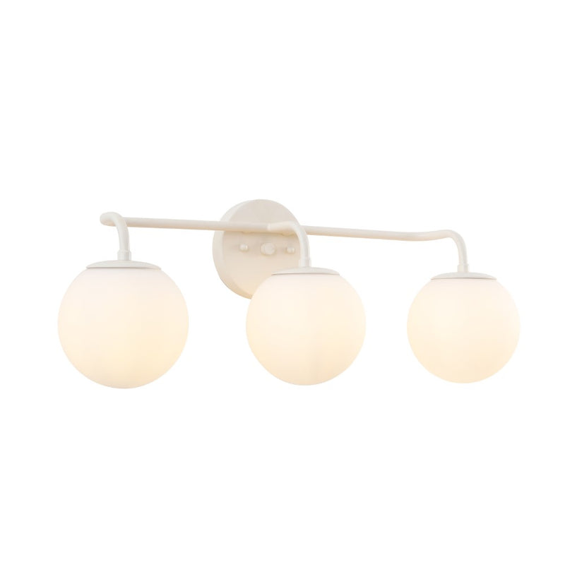 Louis Parisian Globe Metal/Frosted Glass Modern Contemporary LED Vanity