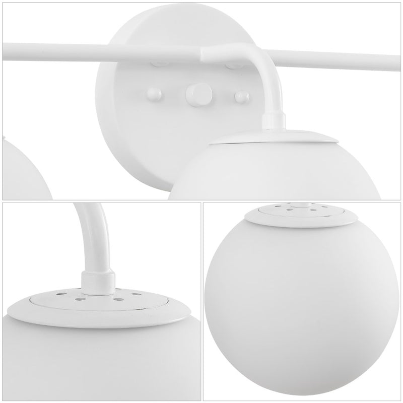 Louis Parisian Globe Metal/Frosted Glass Modern Contemporary LED Vanity