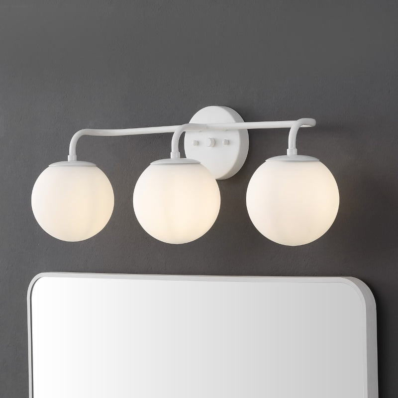 Louis Parisian Globe Metal/Frosted Glass Modern Contemporary LED Vanity