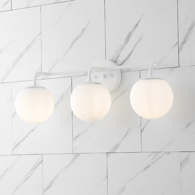 Louis Parisian Globe Metal/Frosted Glass Modern Contemporary LED Vanity