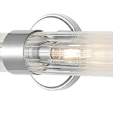 Cecil Tall Cylinder Iron/Striped Glass Modern Mid-Century LED Vanity - JONATHAN Y