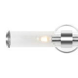Cecil Tall Cylinder Iron/Striped Glass Modern Mid-Century LED Vanity - JONATHAN Y