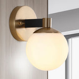 Modernist Globe Metal/Frosted Glass Modern Contemporary LED Vanity
