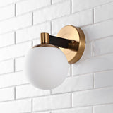 Modernist Globe Metal/Frosted Glass Modern Contemporary LED Vanity