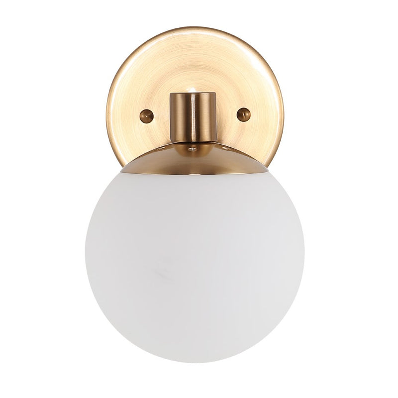 Modernist Globe Metal/Frosted Glass Modern Contemporary LED Vanity
