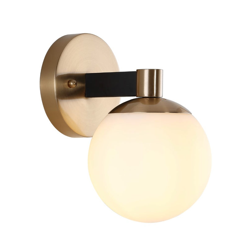 Modernist Globe Metal/Frosted Glass Modern Contemporary LED Vanity