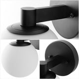 Modernist Globe Metal/Frosted Glass Modern Contemporary LED Vanity