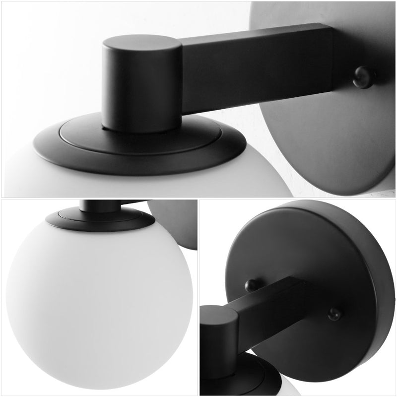 Modernist Globe Metal/Frosted Glass Modern Contemporary LED Vanity