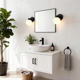 Modernist Globe Metal/Frosted Glass Modern Contemporary LED Vanity