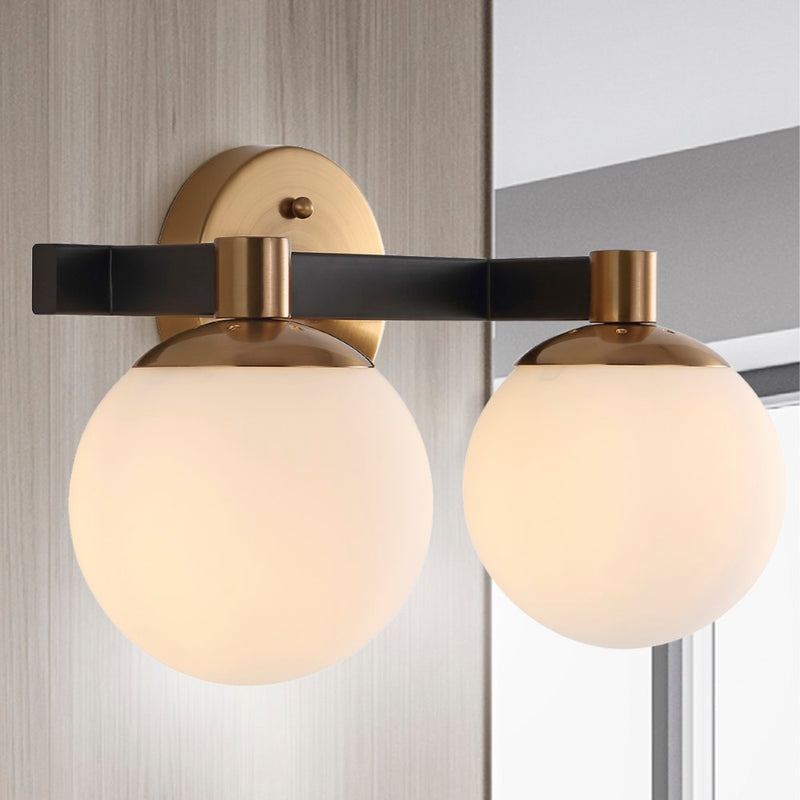 Modernist Globe Metal/Frosted Glass Modern Contemporary LED Vanity