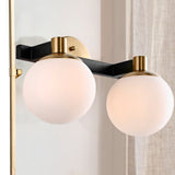 Modernist Globe Metal/Frosted Glass Modern Contemporary LED Vanity