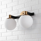 Modernist Globe Metal/Frosted Glass Modern Contemporary LED Vanity