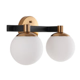 Modernist Globe Metal/Frosted Glass Modern Contemporary LED Vanity