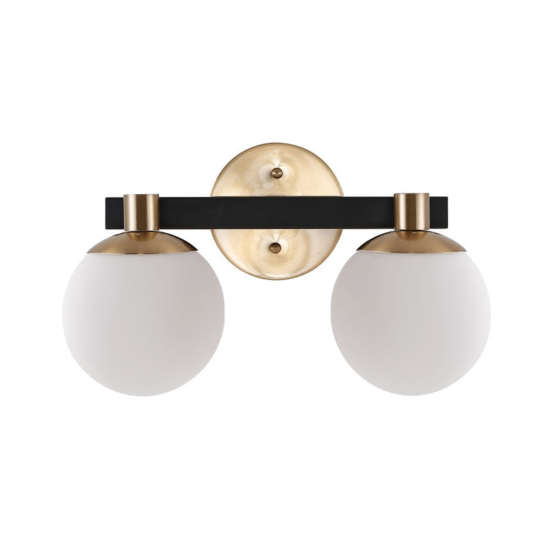 Modernist Globe Metal/Frosted Glass Modern Contemporary LED Vanity