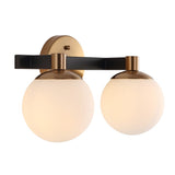 Modernist Globe Metal/Frosted Glass Modern Contemporary LED Vanity