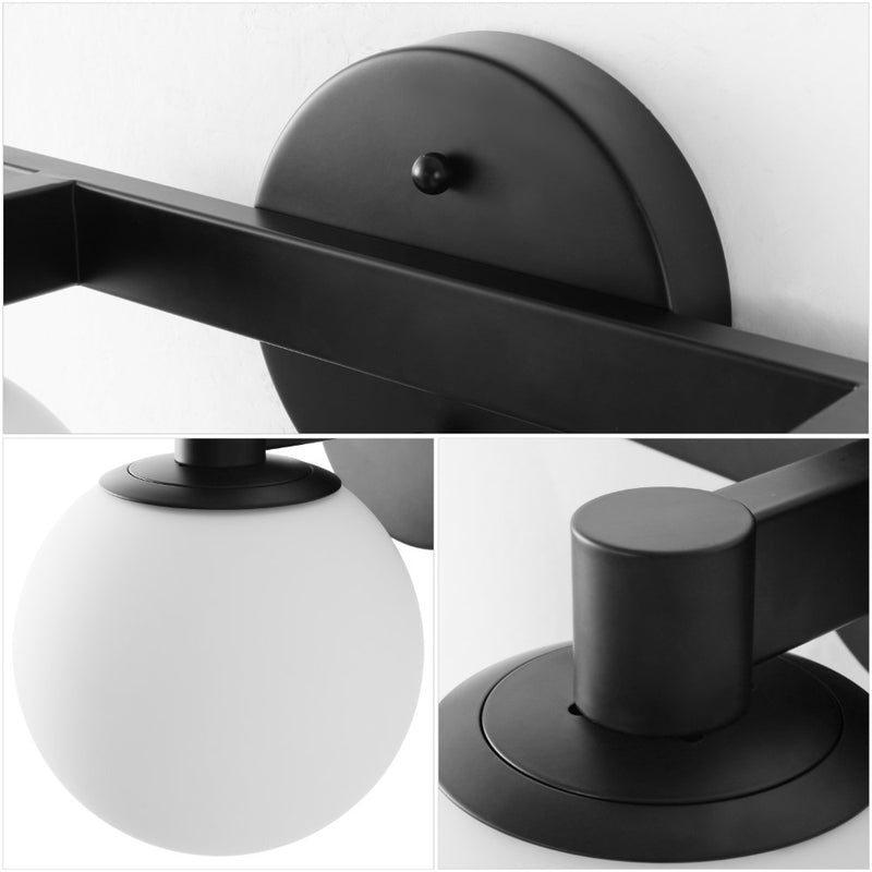 Modernist Globe Metal/Frosted Glass Modern Contemporary LED Vanity