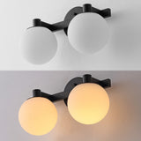 Modernist Globe Metal/Frosted Glass Modern Contemporary LED Vanity