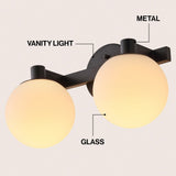 Modernist Globe Metal/Frosted Glass Modern Contemporary LED Vanity