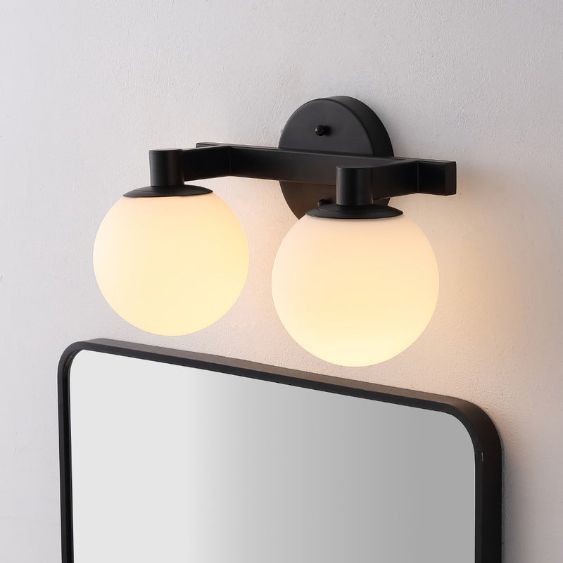 Modernist Globe Metal/Frosted Glass Modern Contemporary LED Vanity