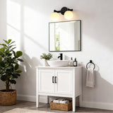 Modernist Globe Metal/Frosted Glass Modern Contemporary LED Vanity
