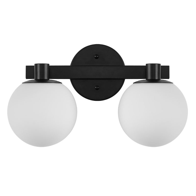Modernist Globe Metal/Frosted Glass Modern Contemporary LED Vanity
