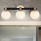 Modernist Globe Metal/Frosted Glass Modern Contemporary LED Vanity
