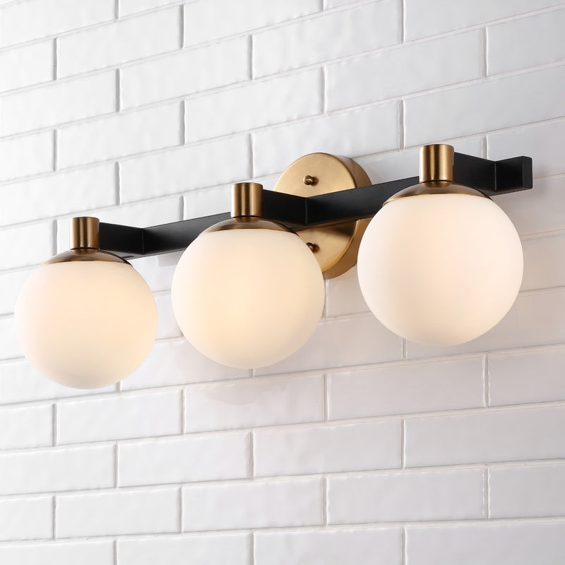 Modernist Globe Metal/Frosted Glass Modern Contemporary LED Vanity