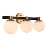 Modernist Globe Metal/Frosted Glass Modern Contemporary LED Vanity