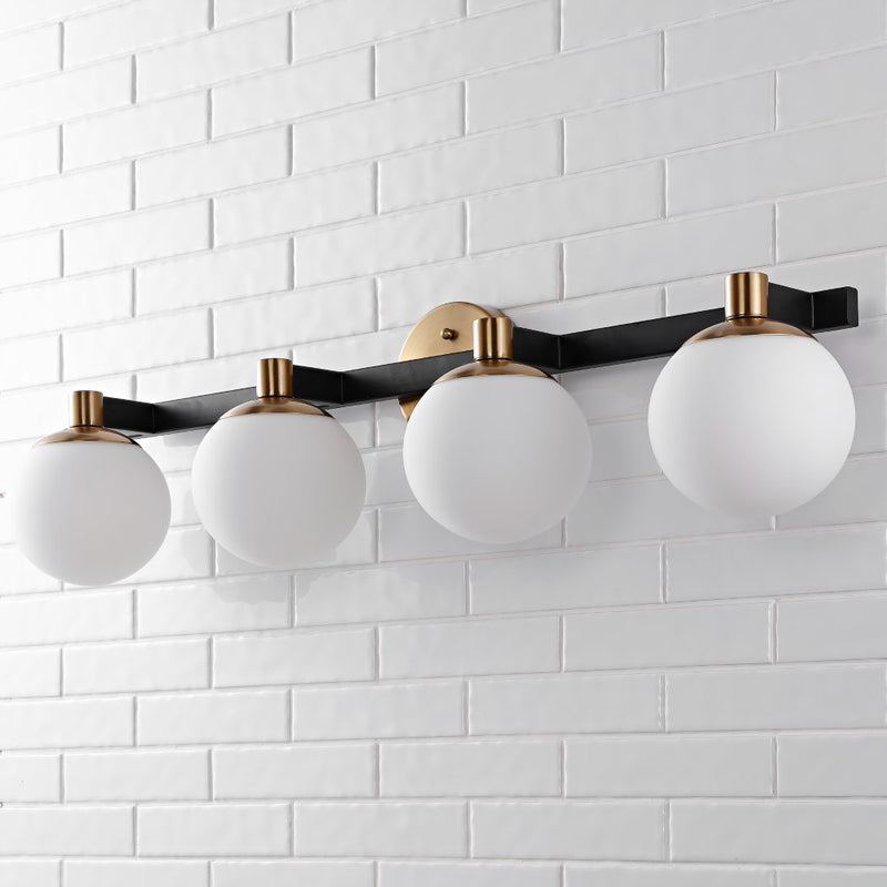 Modernist Globe Metal/Frosted Glass Modern Contemporary LED Vanity