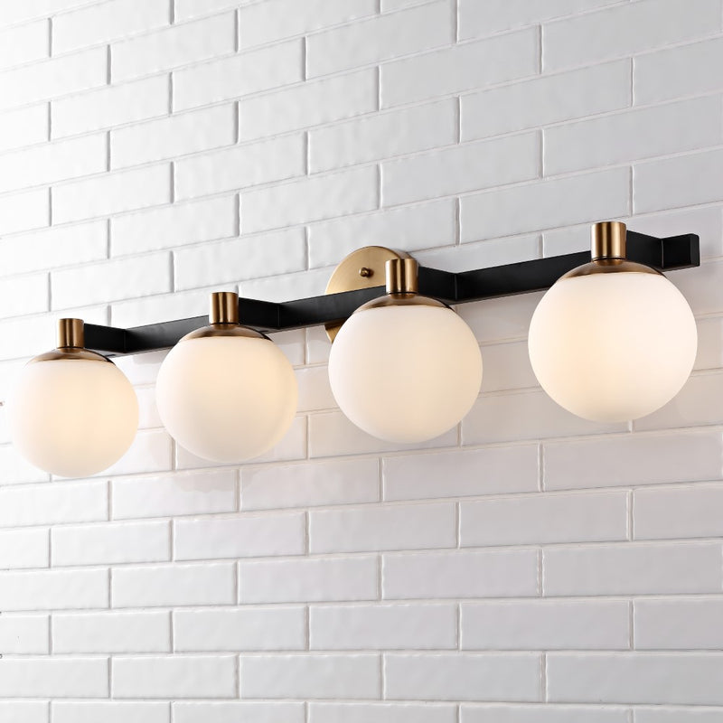 Modernist Globe Metal/Frosted Glass Modern Contemporary LED Vanity