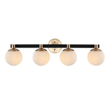 Modernist Globe Metal/Frosted Glass Modern Contemporary LED Vanity