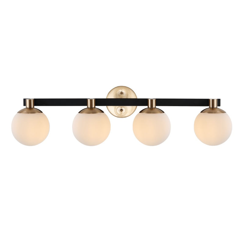 Modernist Globe Metal/Frosted Glass Modern Contemporary LED Vanity