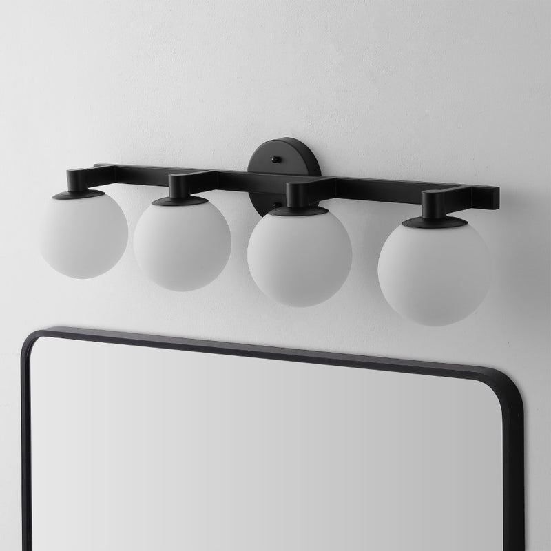 Modernist Globe Metal/Frosted Glass Modern Contemporary LED Vanity