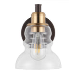 Manhattan Vintage Metal/Glass Industrial Rustic LED Vanity - JONATHAN Y