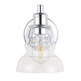 Manhattan Vintage Metal/Glass Industrial Rustic LED Vanity - JONATHAN Y