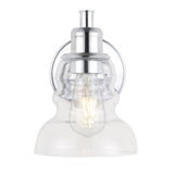 Manhattan Vintage Metal/Glass Industrial Rustic LED Vanity - JONATHAN Y