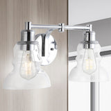 Manhattan Vintage Metal/Glass Industrial Rustic LED Vanity - JONATHAN Y