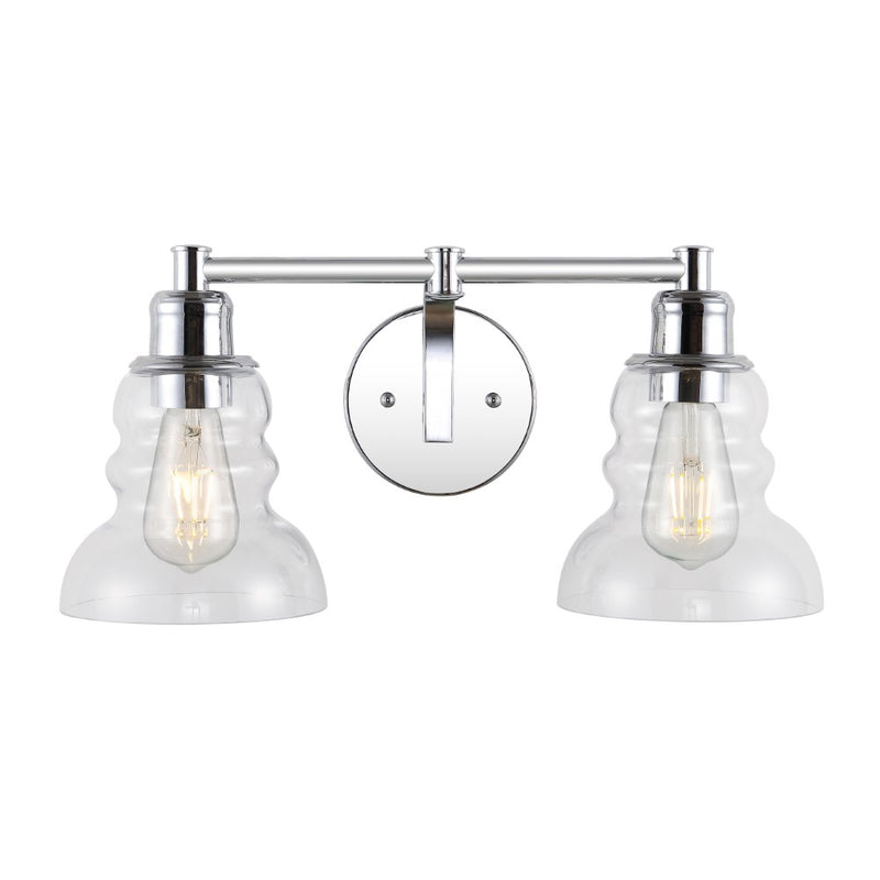 Manhattan Vintage Metal/Glass Industrial Rustic LED Vanity - JONATHAN Y