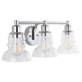 Manhattan Vintage Metal/Glass Industrial Rustic LED Vanity