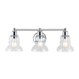 Manhattan Vintage Metal/Glass Industrial Rustic LED Vanity