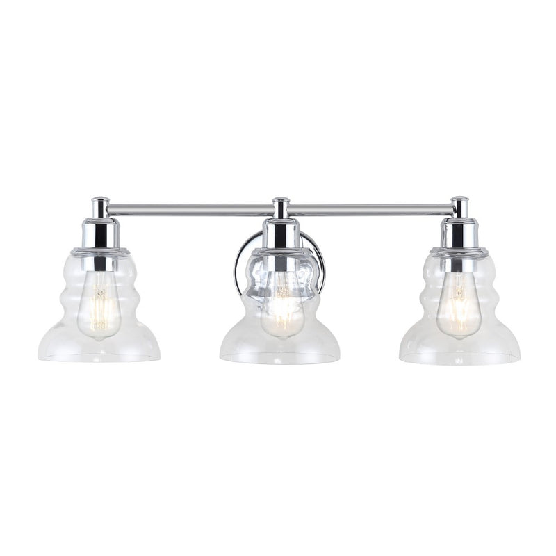 Manhattan Vintage Metal/Glass Industrial Rustic LED Vanity