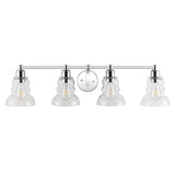 Manhattan Vintage Metal/Glass Industrial Rustic LED Vanity